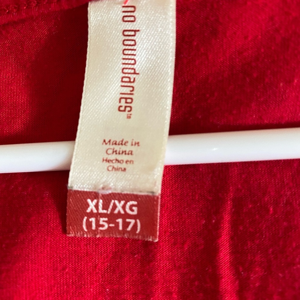 Red sequence draped top - Picture 2 of 3